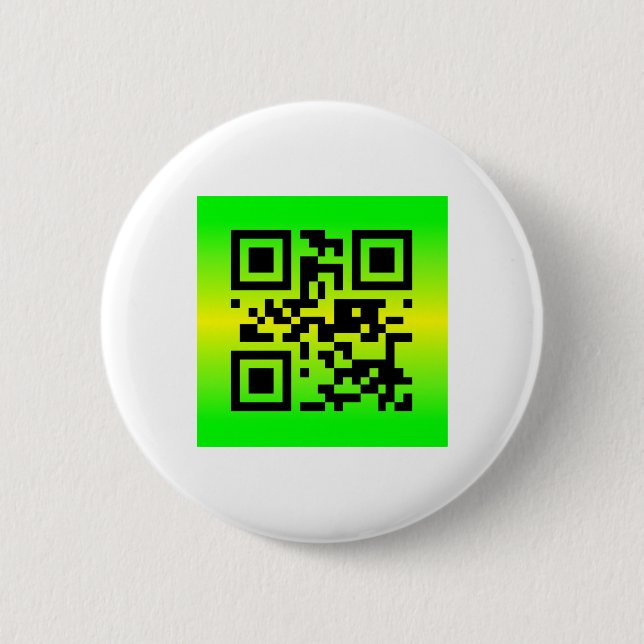 QR Code® Saying: HAVE A GREAT DAY 2 Inch Round Button (Front)