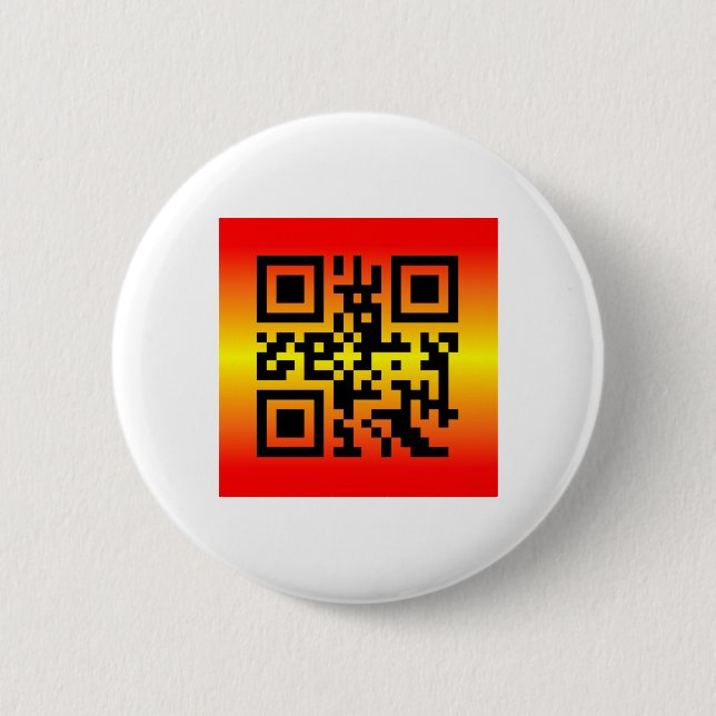 QR Code® Saying: I MISS YOU 2 Inch Round Button (Front)