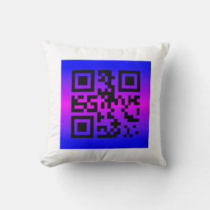 QR Code® Saying: IT’S A GIRL Throw Pillow