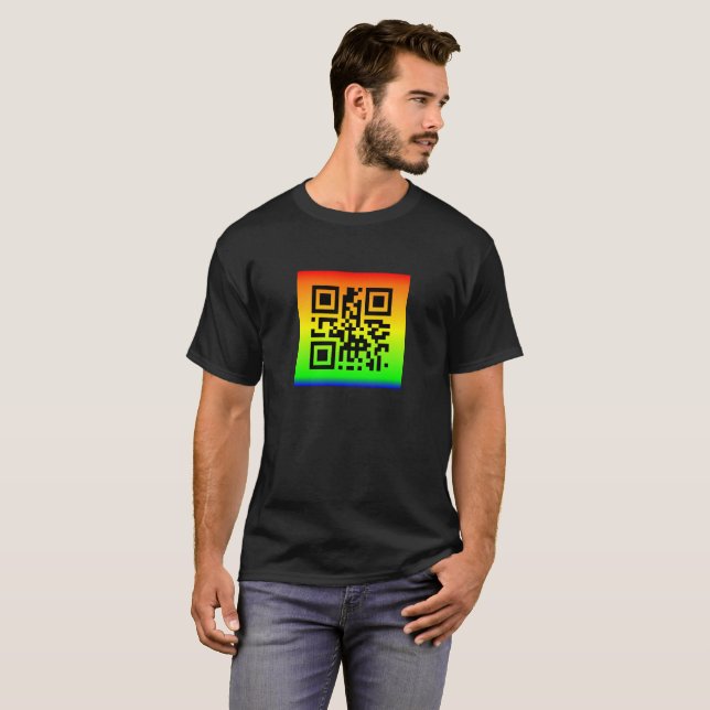 QR Code® Saying: PEACE T-Shirt (Front Full)