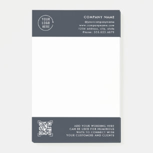 QR Code Scan   Business Logo Professional  Post-it Notes