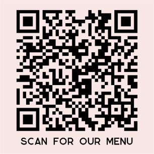 QR Code Scan for Menu Blush Pink