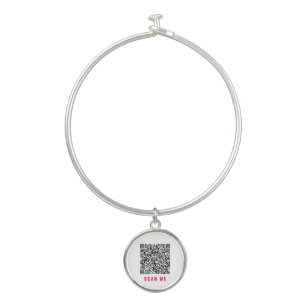 QR Code Scan Info Bracelet Your Text and Colours