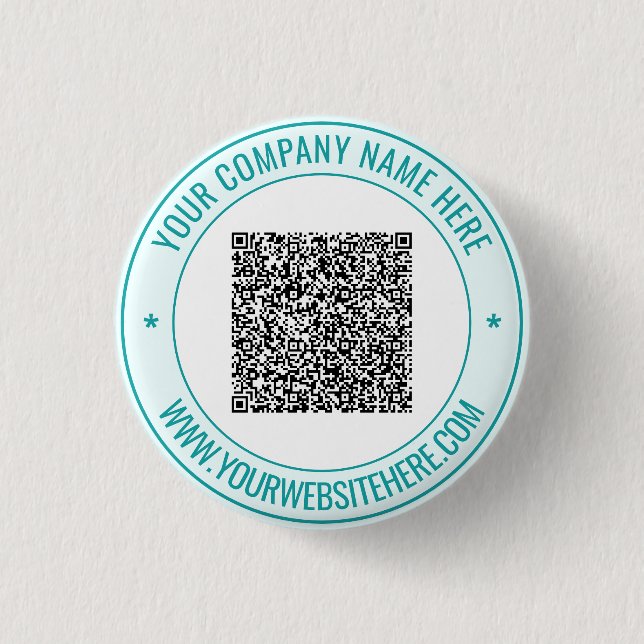 QR Code Scan Info Custom Text and Colours Button (Front)