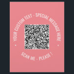 QR Code Scan Info Custom Text Colours Your Flyer<br><div class="desc">QR Code Scan Info Custom Text Colours Personalized Promotional Business or Personal Modern Gift - Add Your QR Code - Image or Logo - photo / Text - Name or other info / message - Resize and Move or Remove / Add Elements - Image / Text with Customization Tool. Choose...</div>