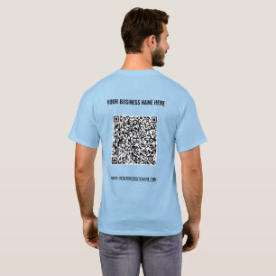 QR Code Scan Info Custom Text Personalized T-Shirt