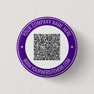 QR Code Scan Info Custom Text Promotional Button