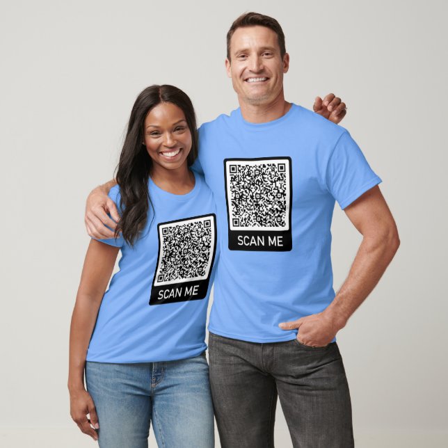 QR Code Scan Info Personalized Your T-Shirt Gift (Unisex)