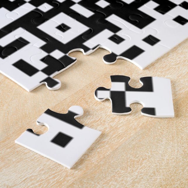 QR Code Scan Info Puzzle Personalized Gift (Side)