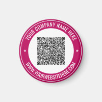 QR Code Scan Info Texte personnalisé Magnet promot