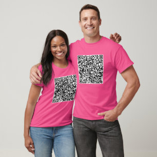 QR Code Scan Info Votre T-Shirt Message Spécial