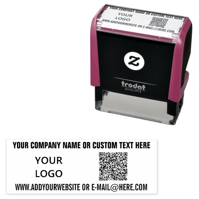 QR Code Scan Info with Logo and Custom Text Stamp (In Situ)