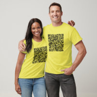 QR Code Scan Info Your Message Funny T-Shirt