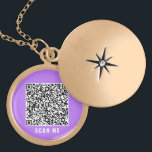 QR Code Scan Info Your Message Necklace Gift<br><div class="desc">Custom Colours - Your QR Code Scan Info - Special Massage Necklaces / Gift - Add Your QR Code - Image or Photo / or Name - Custom Text - Resize and Move or Remove / Add Elements - Image / Text with Customization Tool. Choose / Add Your Favourite Background...</div>