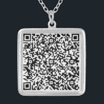 QR Code Scan Info Your Personalized Gift Necklace<br><div class="desc">Personalized Necklaces with Your QR Code Scan Info - Special Massage Necklace Gift - Add Your QR Code - Image or Photo / or Name - Custom Text - Resize and Move or Remove / Add Elements - Image / Text with Customization Tool. Choose / Add Your Favourite Background /...</div>