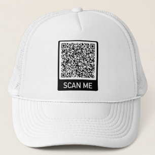 QR Code Scan Me Personalized Your Trucker Hat