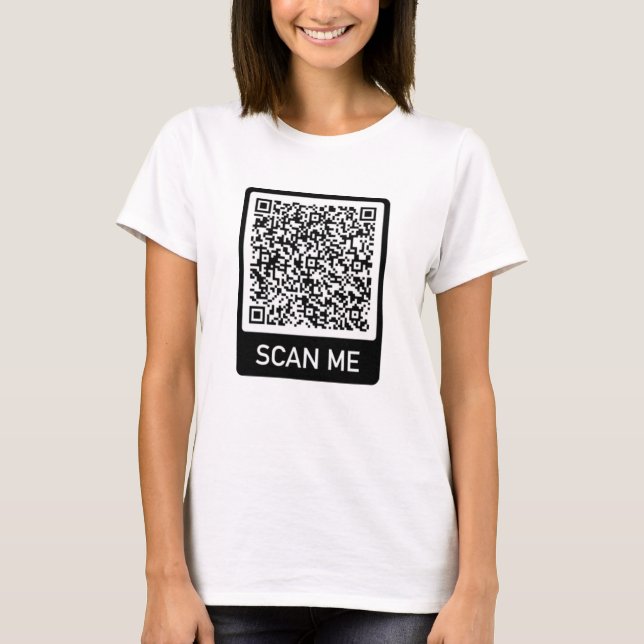 QR Code - Scan Me Personnalisé Votre T-Shirt Moder (Devant)
