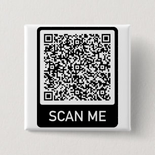 QR Code - Scan Me Professional Personalized Button