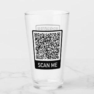 QR Code - Scan Me Professional Verre personnalisé