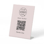 QR Code Scan to Pay | Pink Business Logo
