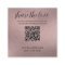 QR Code Share The Love Rose Gold Enclosure Card