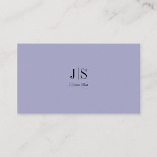 QR Code Simple Modern Minimal Purple Instagram Business Card