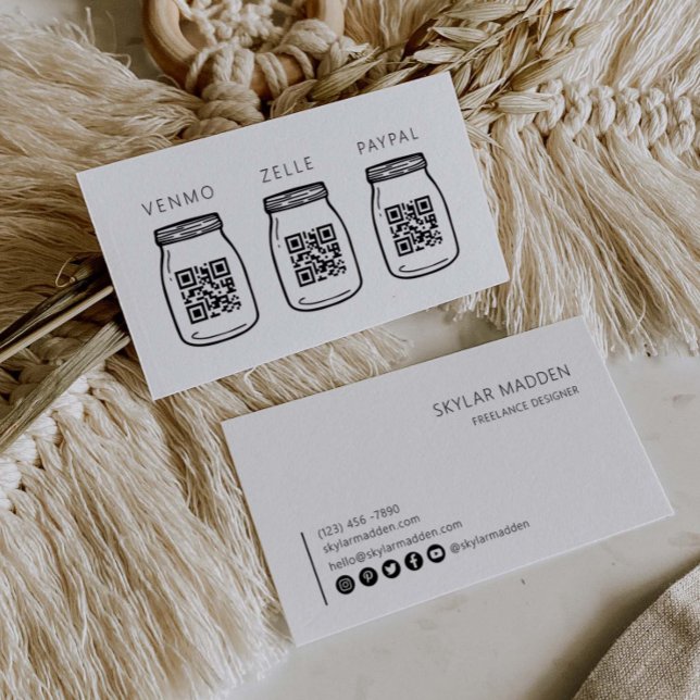 QR Code Small Business Card Cash Payment Scan Tips (Creator Uploaded)