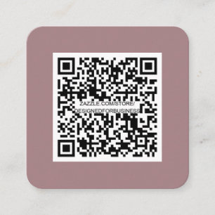 QR code-Social Media-Modern-Simple-Professional Sq Square Business Card