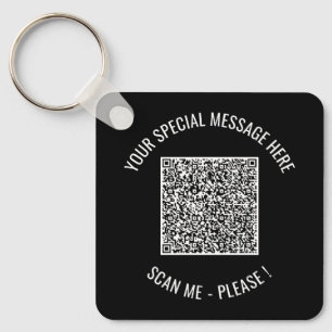 QR Code Special Message Keychain Surprise Gift