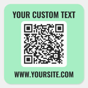 QR Code Square Sticker
