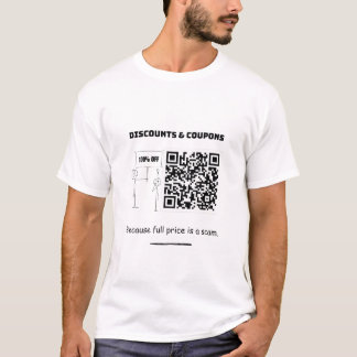 Qr Code - Stick Figure Tshirt -Discounts & Coupons