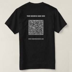 QR Code T-Shirt Custom Text - Promotional Company