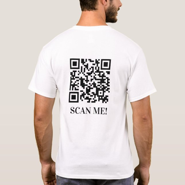 QR-code T-shirt | Social Media Shirt (Back)