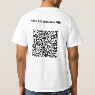 QR Code T-Shirt with Your Business Name