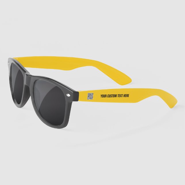 QR code Text Info Personal or Business Sunglasses (Left)