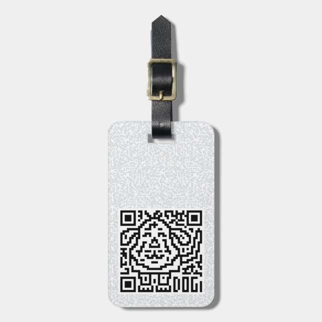 QR Code the Dog Luggage Tag (Front Vertical)