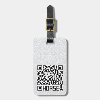 QR Code the Horse Luggage Tag