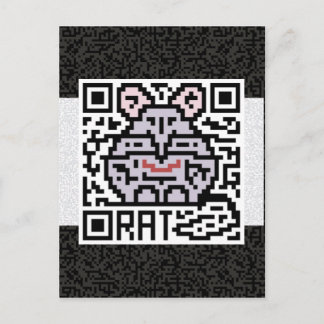 QR Code the Rat Postcard