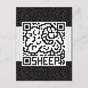 QR Code the Sheep Postcard