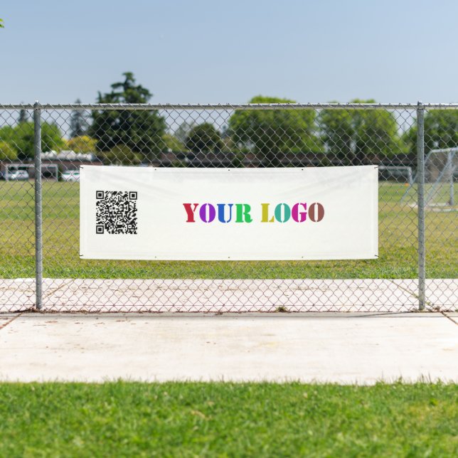 QR Code URL and Logo Business Promotional Banner (Insitu)