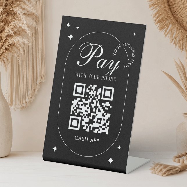 QR Code Venmo Payment Minimalist Scan to Pay Pedestal Sign (Creator Uploaded)