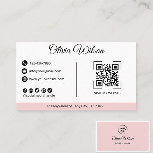 QR Code Visiter mon site Internet Carte de visite 