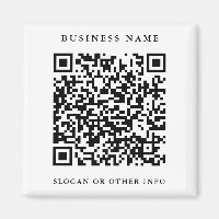 QR Code Website Link Black & White Business 