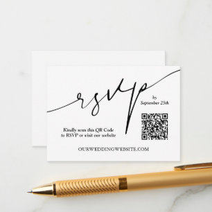 QR Code Wedding Enclosure Card