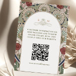 QR Code Wedding Website Info Art Nouveau Enclosure Card<br><div class="desc">Elevate your wedding invitations with a touch of elegance and modern convenience using our Art Nouveau-Inspired QR Code Wedding Enclosure Card. This beautifully designed card features an intricate border inspired by the timeless Art Nouveau style, adding a classic and sophisticated flair to your wedding stationery. At the centre of this...</div>