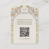 QR Code Wedding Website Info Enclosure