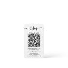 QR Code Wedding Website RSVP Photo Enclosure Card