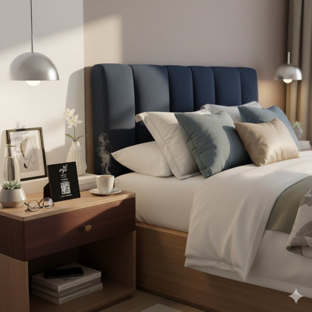 QR Code Wifi Mot de passe Internet Noir Plaque (Créateur téléchargé)