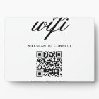 QR Code Wifi Scan to Connect Custom Branded White