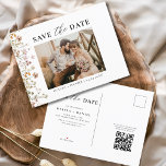 QR Code Wildflower Floral Wedding Announcement Postcard<br><div class="desc">Announce your special day with our QR Code Wildflower Floral Wedding Save the Date! Featuring a beautiful wildflower design, this elegant card blends rustic charm with modern convenience. The included QR code directs guests to your wedding website for easy access to details and RSVPs. Crafted with high-quality materials, it’s both...</div>